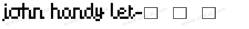 John Handy LET字体转换